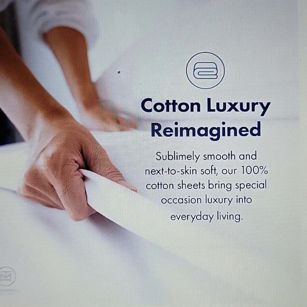 Threadmill 100% cotton 3 pc sheet set Twin blue 600 thread count 15